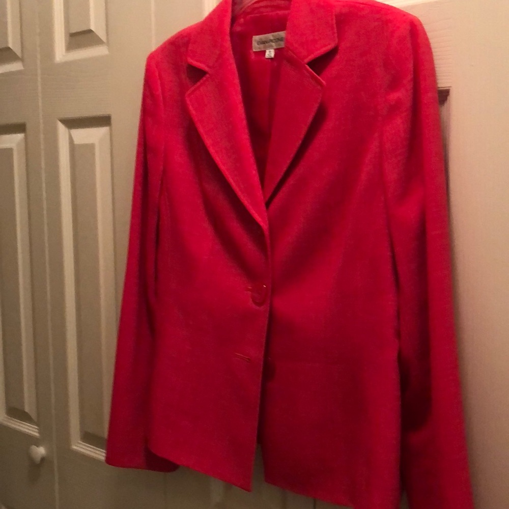 Beautiful salmon pink two piece suit. Worn once